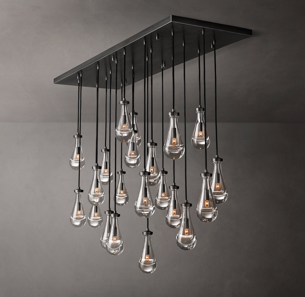 Signature Rain Rectangular Chandelier – 72"