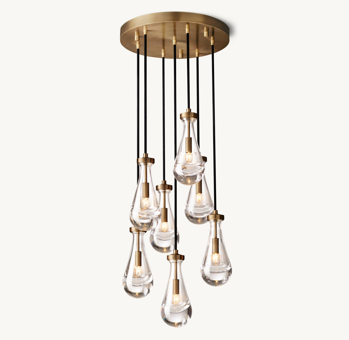 Signature Rain Round Chandelier, alternate view