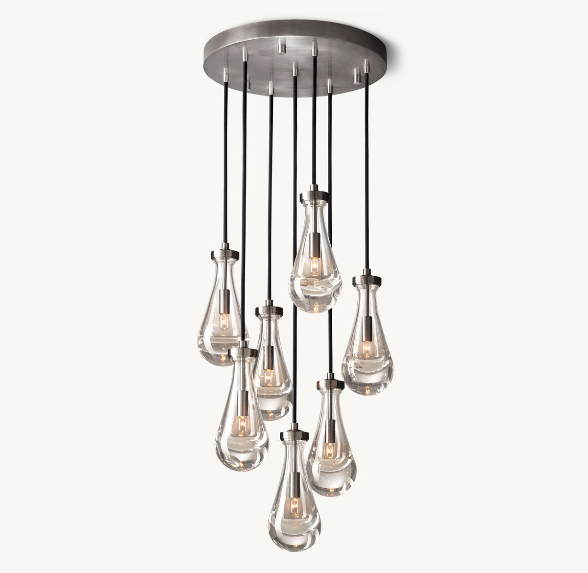 Signature Rain Round Chandelier, alternate view