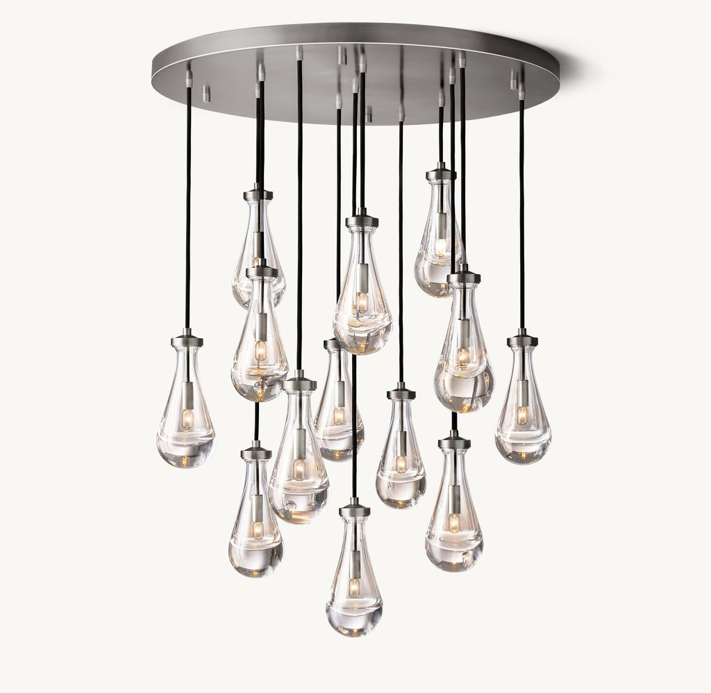 Signature Rain Round Chandelier, alternate view
