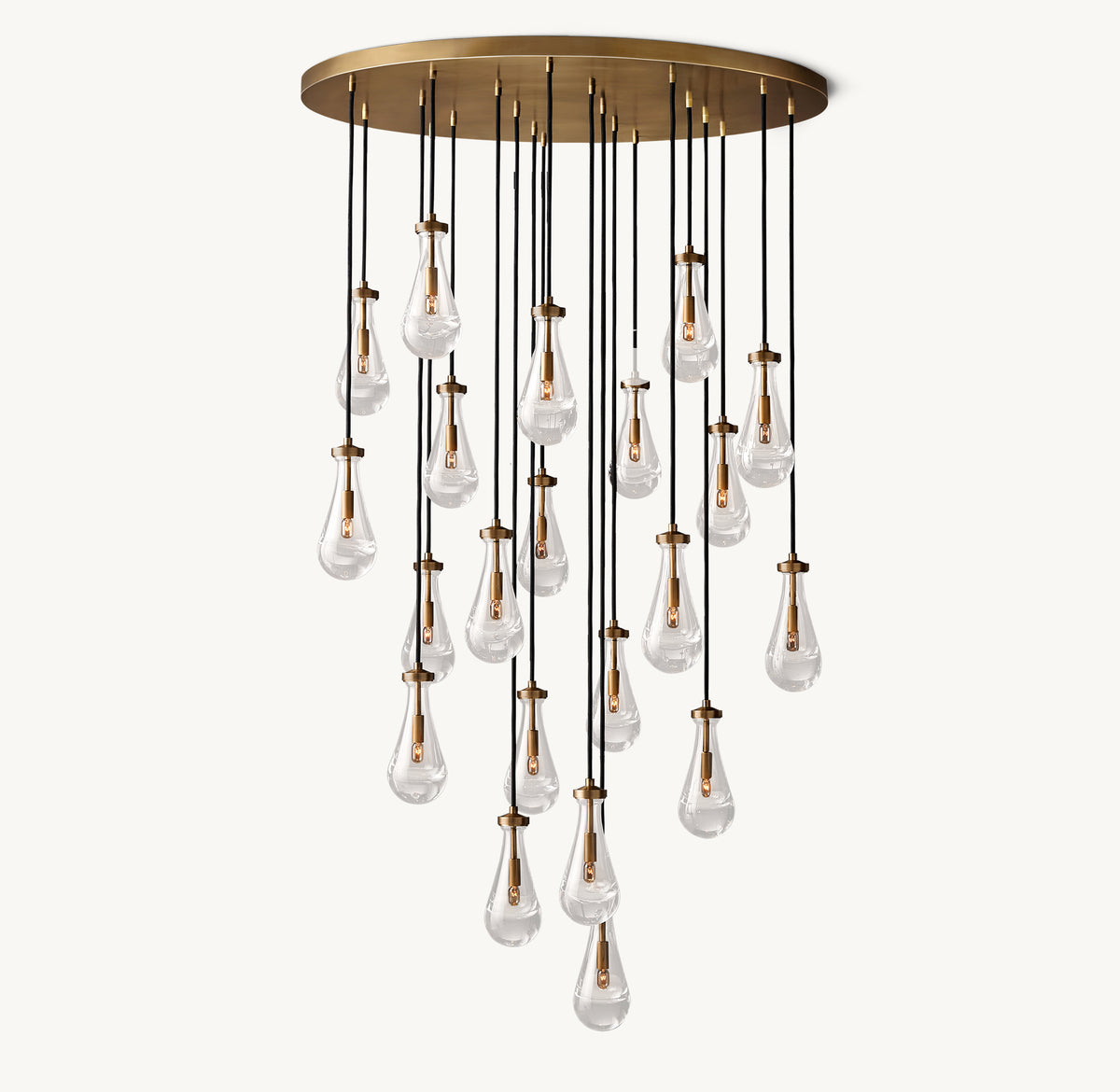 Signature Rain Round Chandelier, alternate view