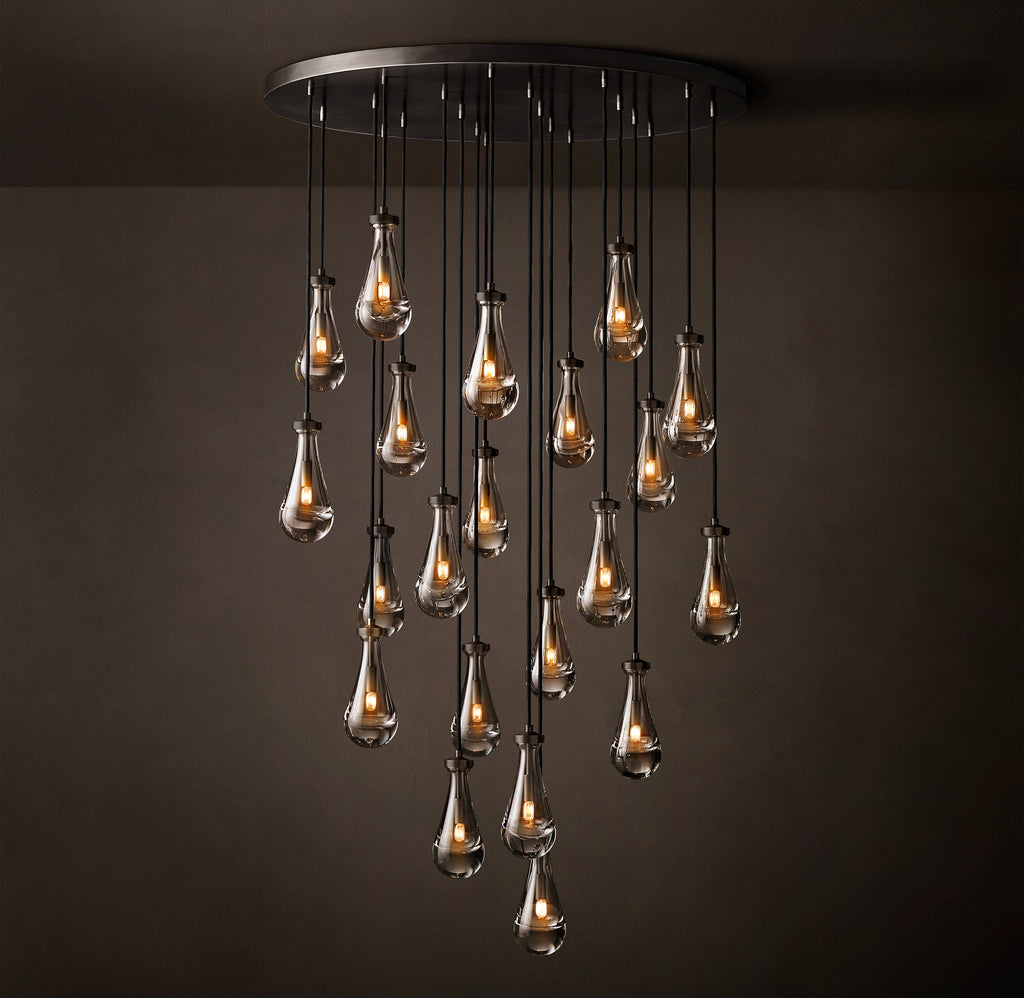 Signature Rain Round Chandelier, alternate view