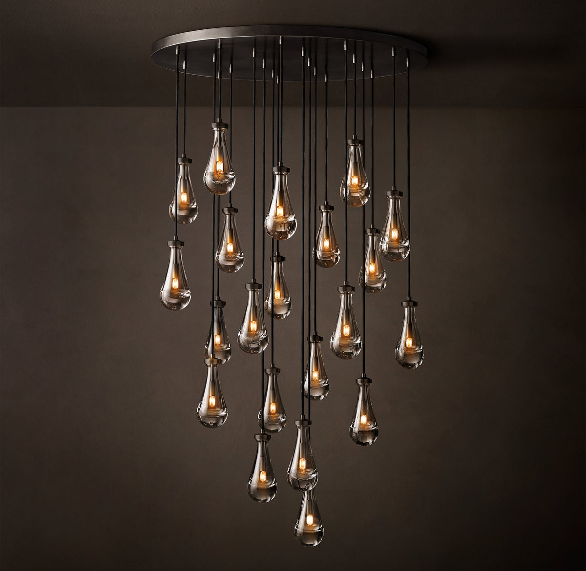 Signature Rain Round Chandelier, alternate view