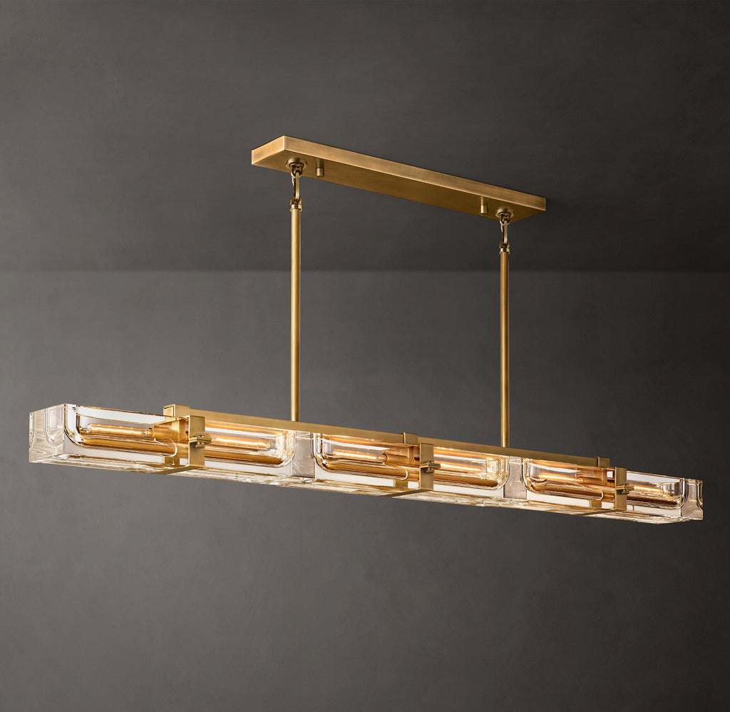 Sculptural Savile Linear Chandelier