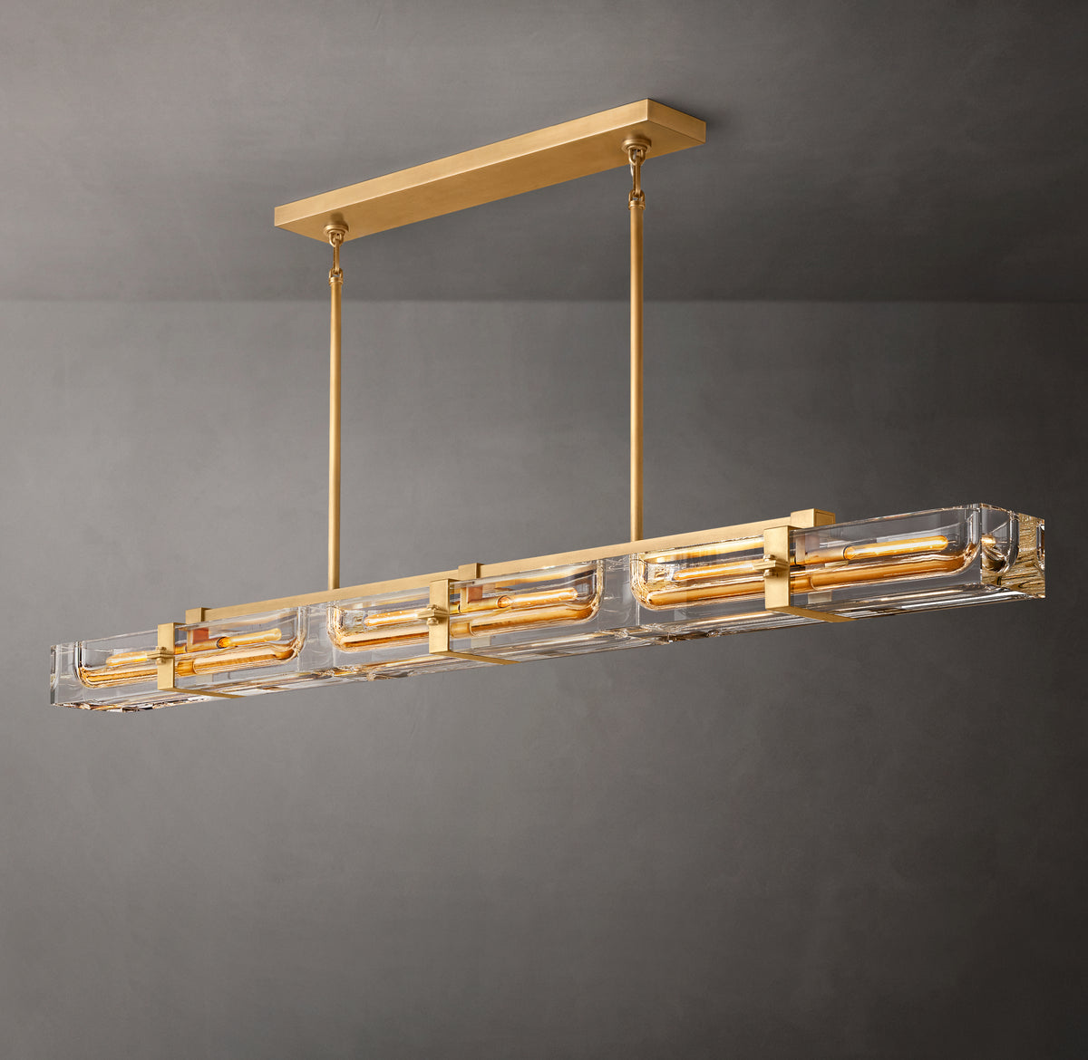Sculptural Savile Linear Chandelier – 72"