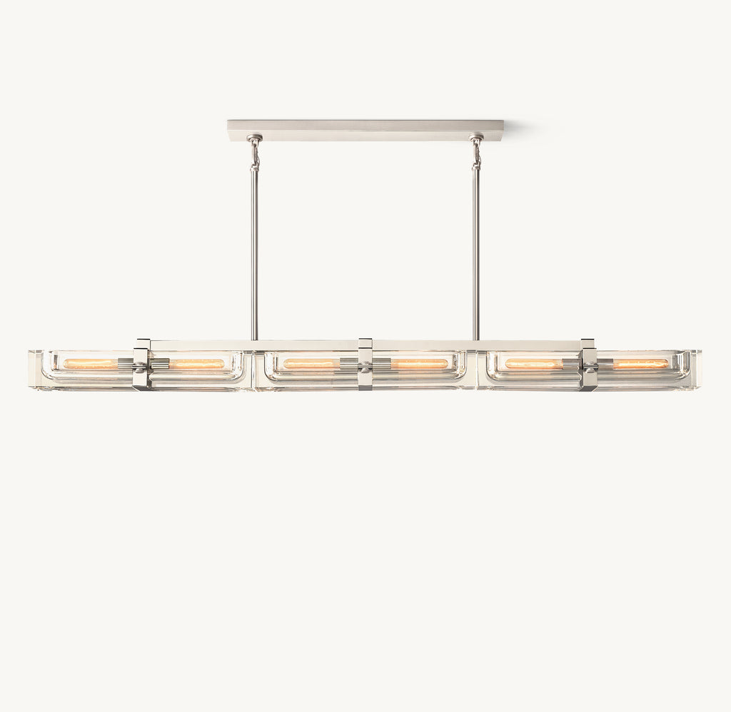 Sculptural Savile Linear Chandelier, alternate view