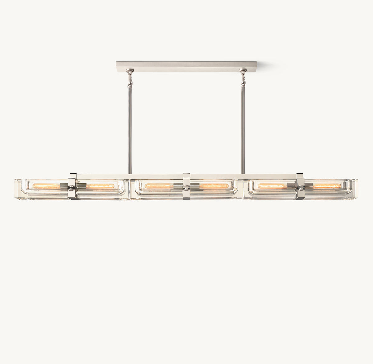 Sculptural Savile Linear Chandelier, alternate view