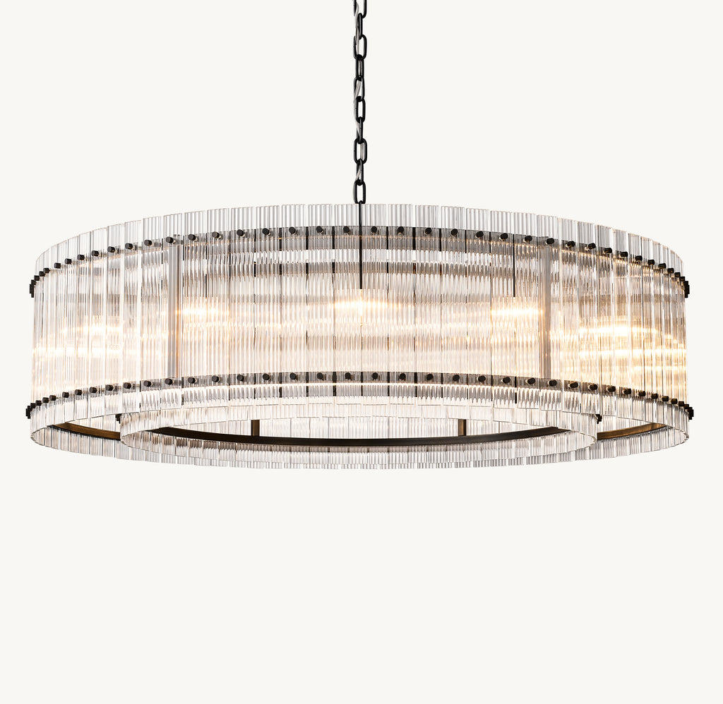 Sculptural San Marco Glass Round Chandelier, alternate view