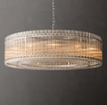 Sculptural San Marco Glass Round Chandelier