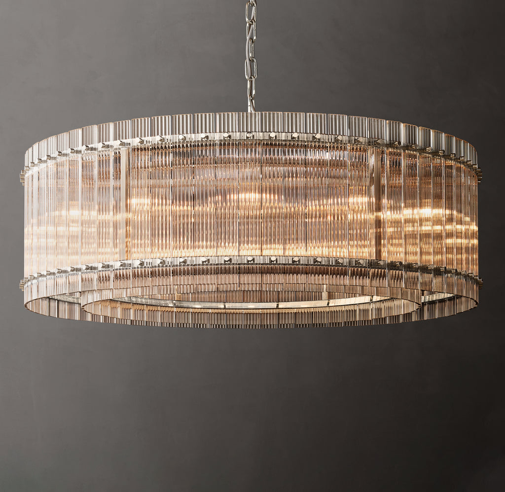 Sculptural San Marco Glass Round Chandelier
