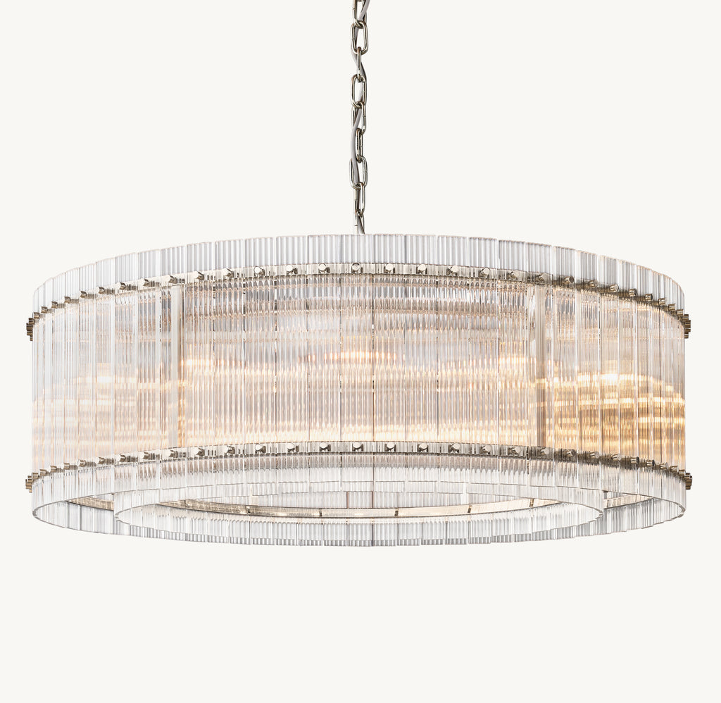 Sculptural San Marco Glass Round Chandelier, alternate view