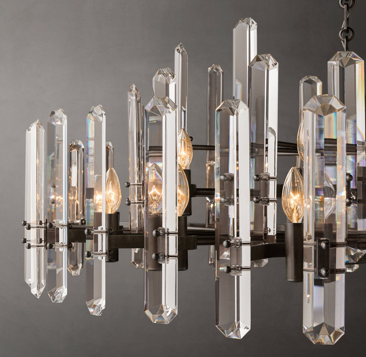 Signature Bonnington Round Chandelier – 48" Bronze