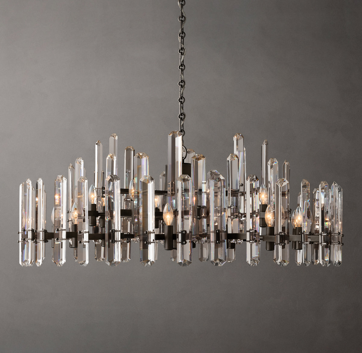Signature Bonnington Round Chandelier – 48" Bronze