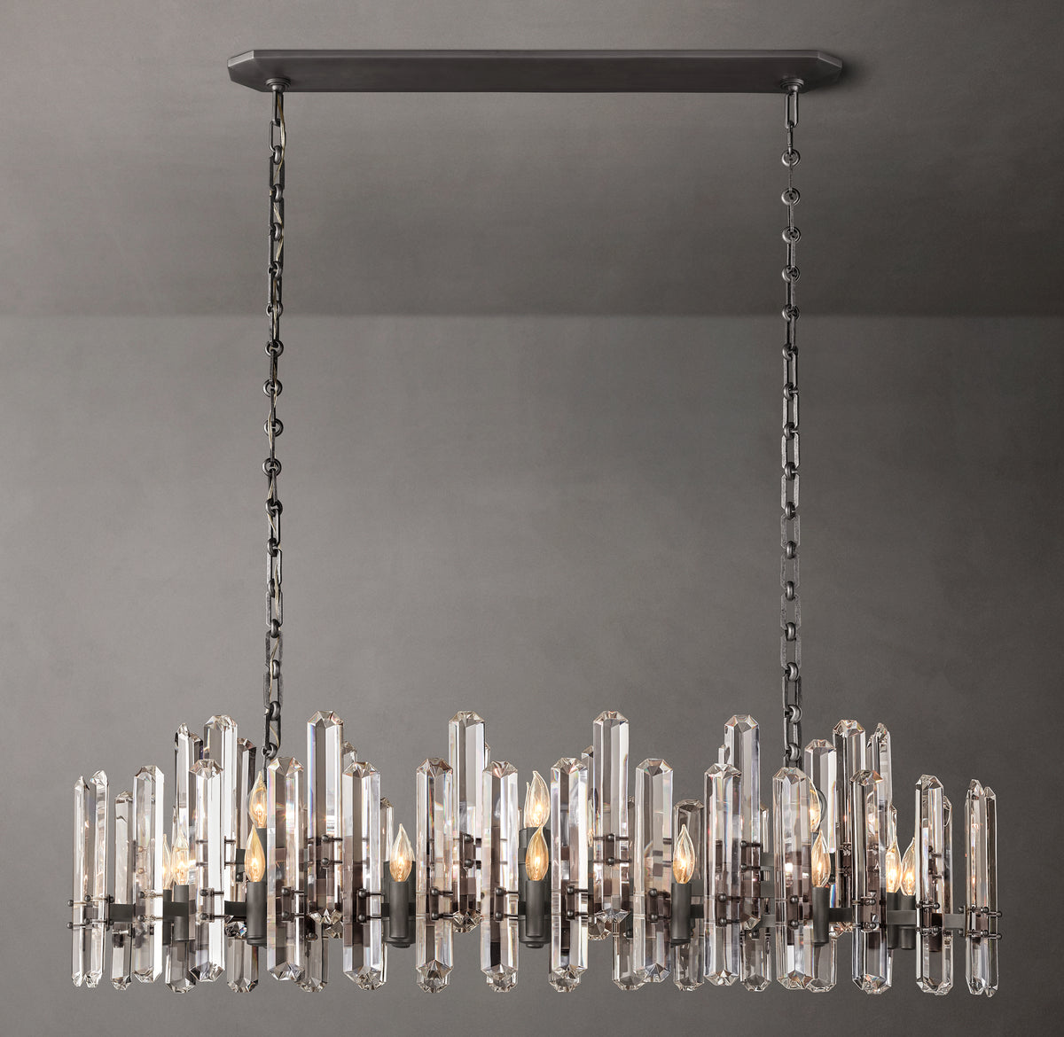 Signature Bonnington Linear Chandelier, alternate view