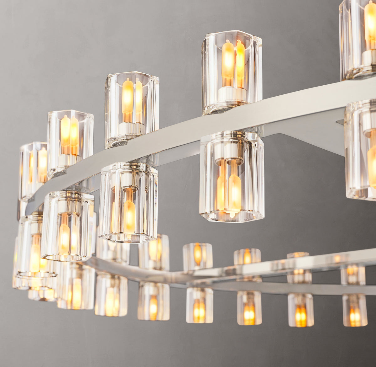 Artisan Arcachon LED Round Chandelier – 60" Polished Nickel