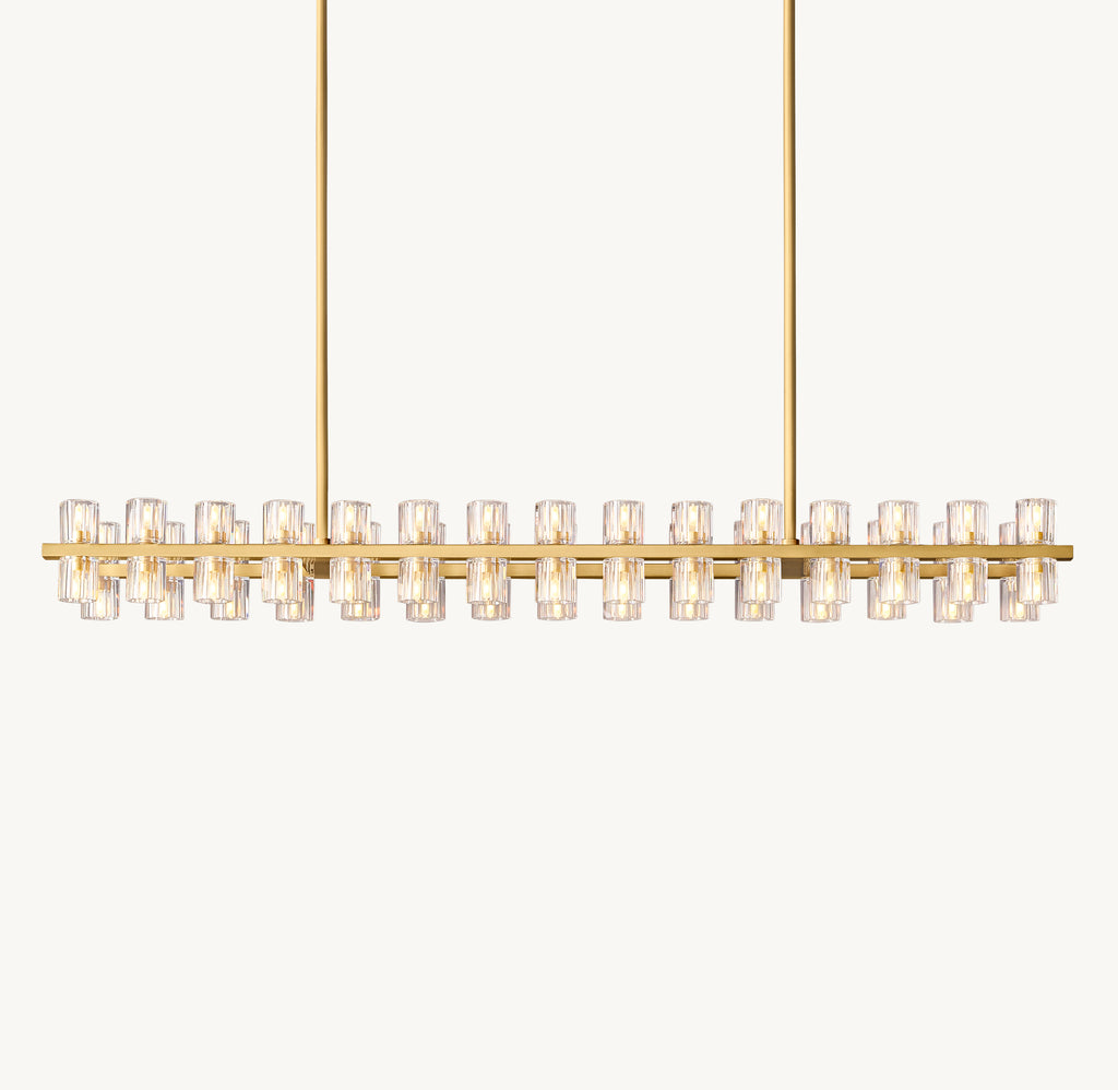 Artisan Arcachon LED Rectangular Chandelier, alternate view