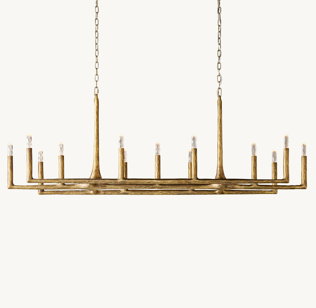 Artisan Thaddeus Linear Chandelier, alternate view