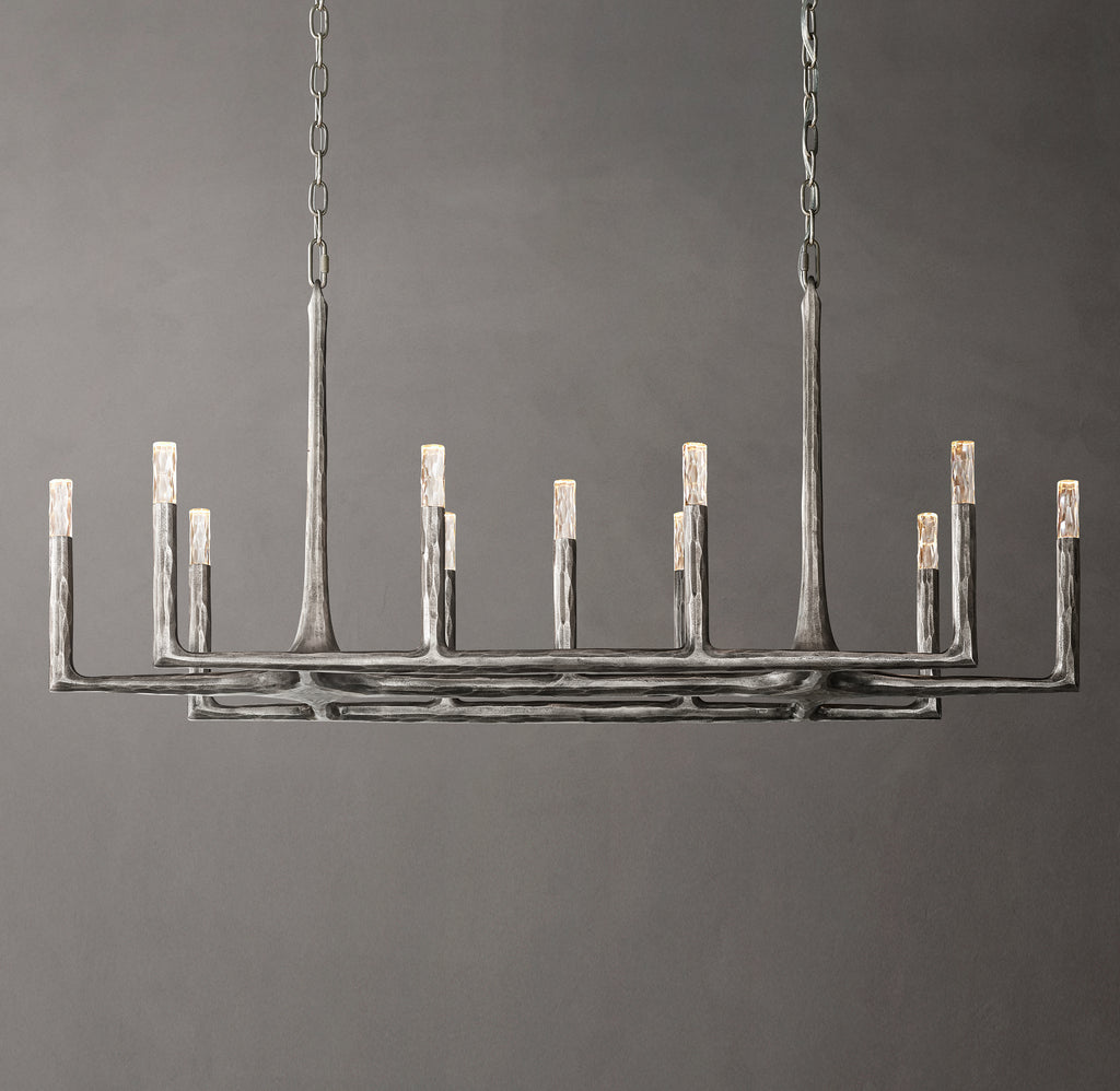 Artisan Thaddeus Linear Chandelier, alternate view