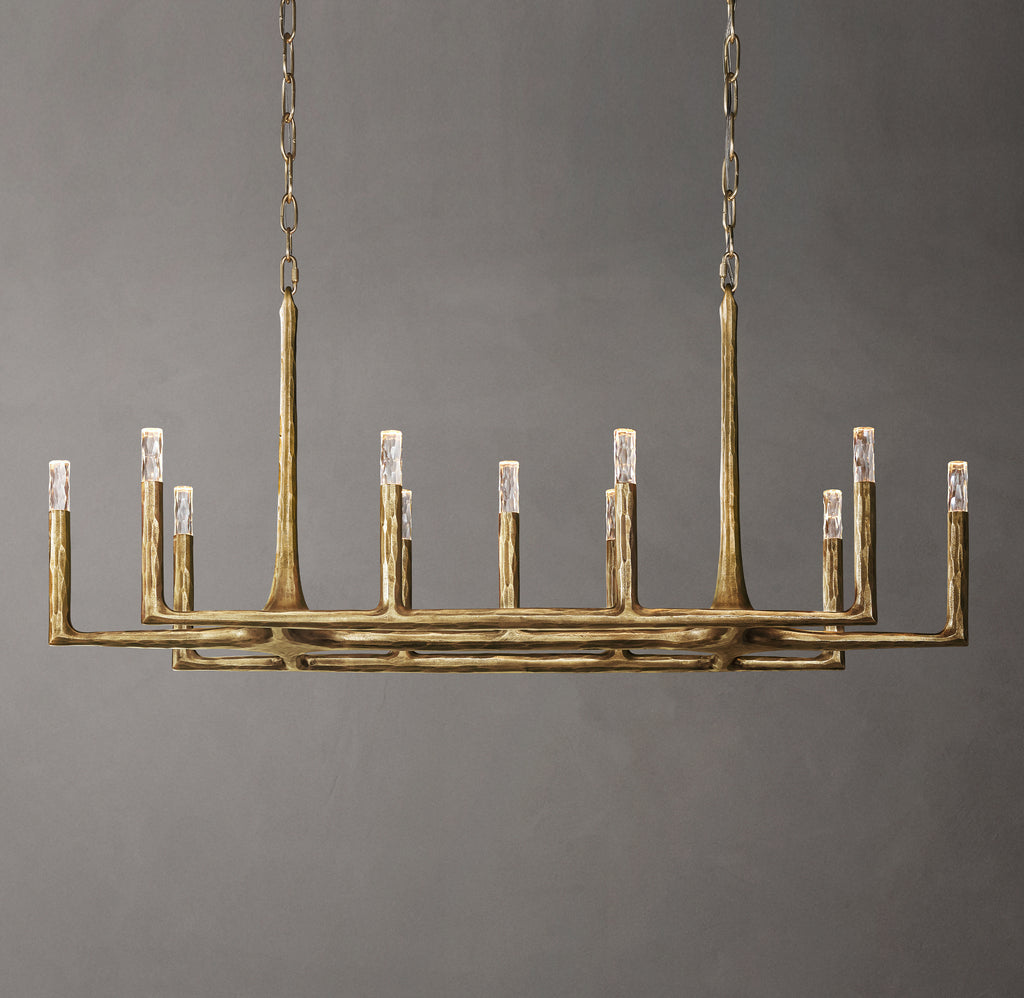 Artisan Thaddeus Linear Chandelier, alternate view