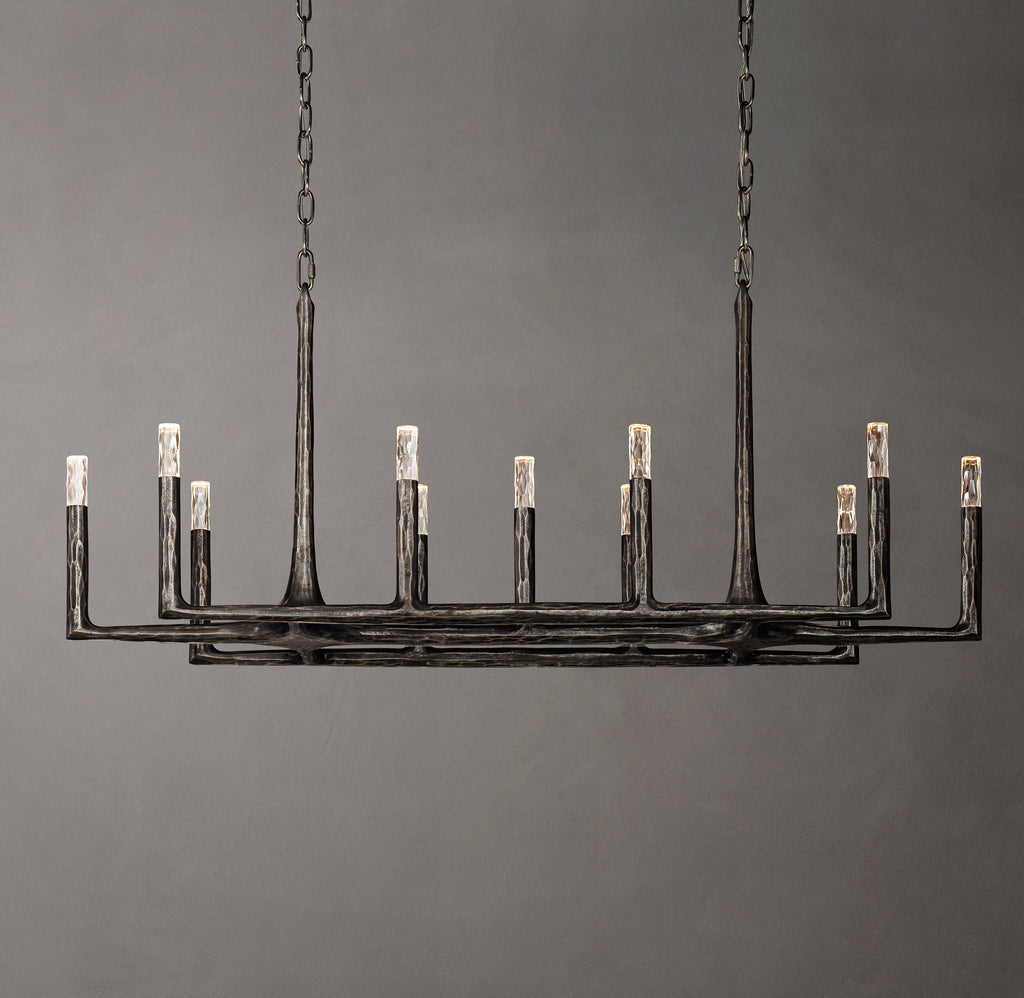 Artisan Thaddeus Linear Chandelier, alternate view