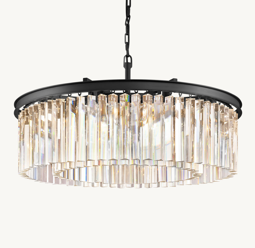 Sculptural Rhys Round Chandelier