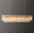 Artisan 1920s Odeon Rectangular Chandelier