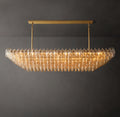 Artisan Chiara Clear Glass Tiered Rectangular Chandelier