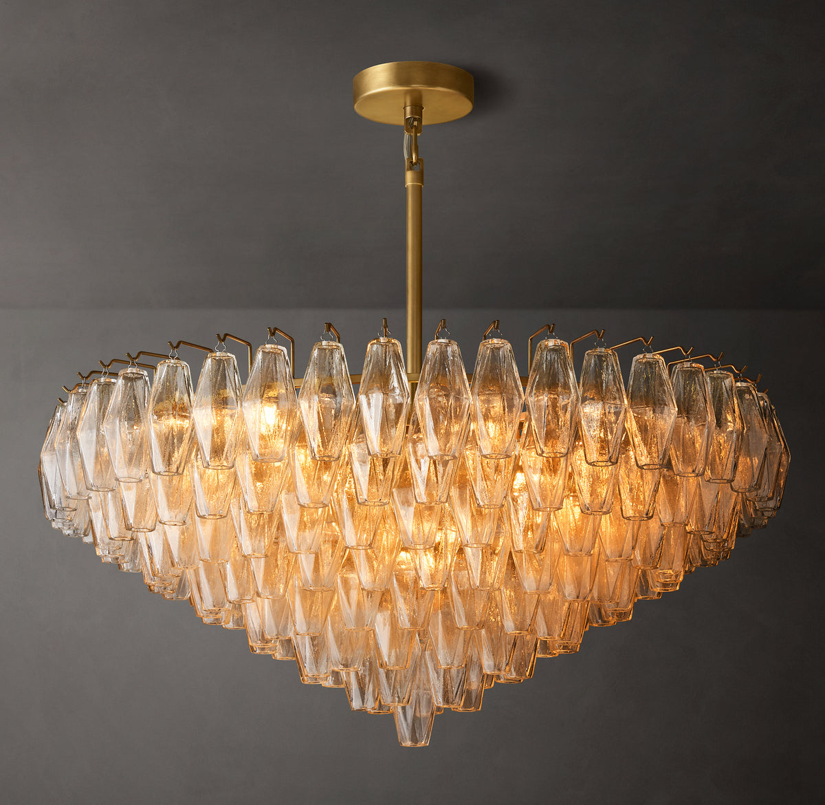 Artisan Chiara Clear Glass Tiered Round Chandelier