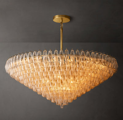 Artisan Chiara Clear Glass Tiered Round Chandelier – 62"