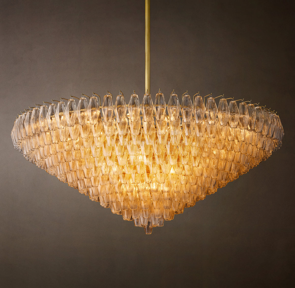 Artisan Chiara Clear Glass Tiered Round Chandelier – 62"