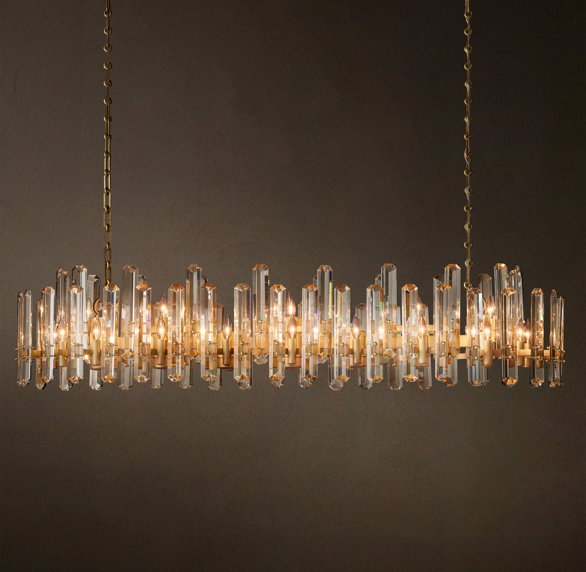 Signature Bonnington Linear Chandelier, alternate view