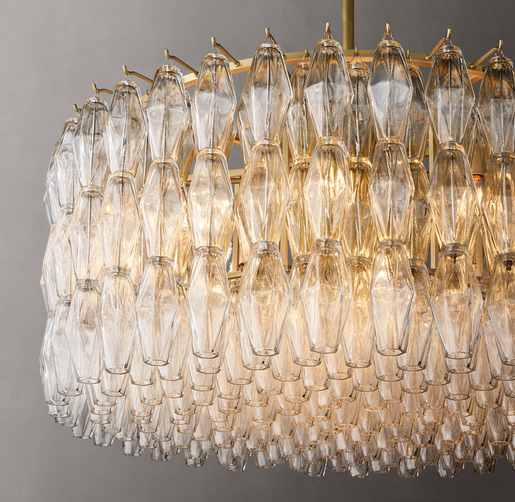 Artisan Chiara Clear Glass Round Chandelier – 37"