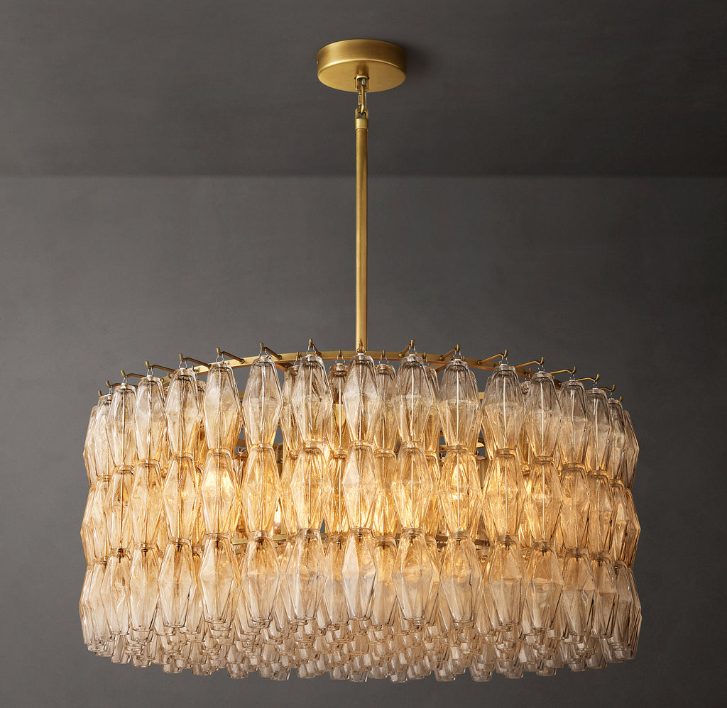 Artisan Chiara Clear Glass Round Chandelier