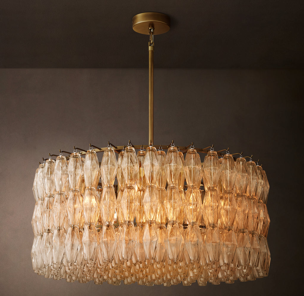Artisan Chiara Clear Glass Round Chandelier – 37"