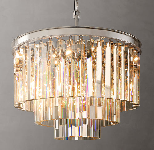 Artisan 1920s Odeon Round Chandelier, alternate view