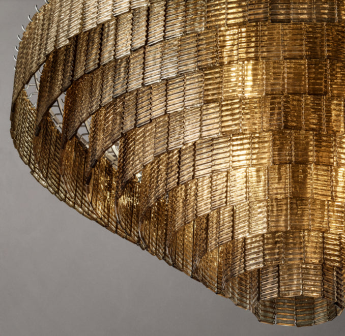 Heritage Sirene Smoke Glass Round Chandelier