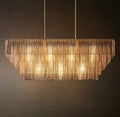 Sirene Clear Glass Rectangular Chandelier