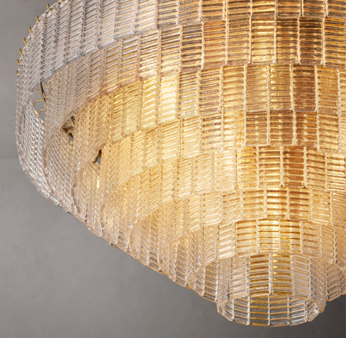 Heritage Sirene Clear Glass Round Chandelier – 52"