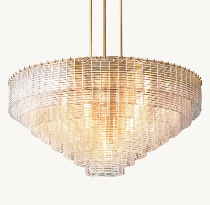 Heritage Sirene Clear Glass Round Chandelier – 52"