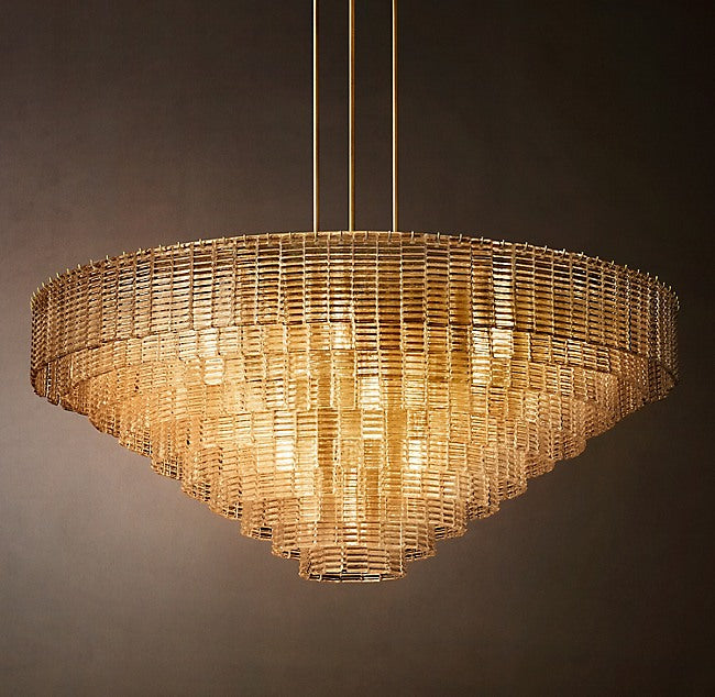 Sirene Clear Glass Round Chandelier