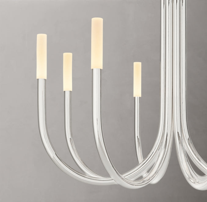 Sculptural Rousseau Round Chandelier