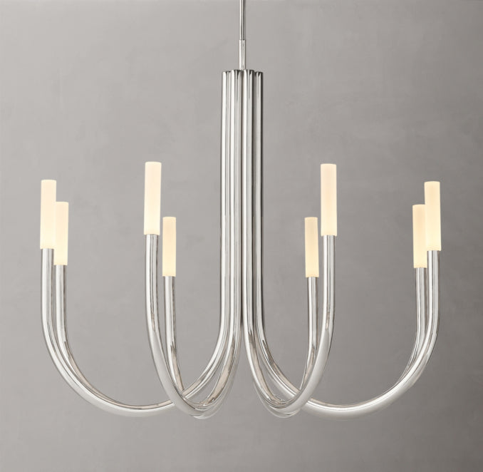 Sculptural Rousseau Round Chandelier