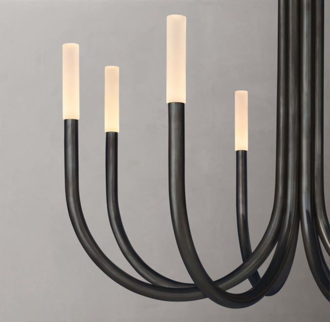 Sculptural Rousseau Round Chandelier