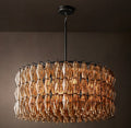 Chiara Smoke Glass Round Chandelier