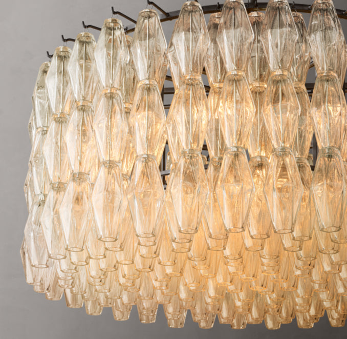 Artisan Chiara Clear Glass Round Chandelier – 37"