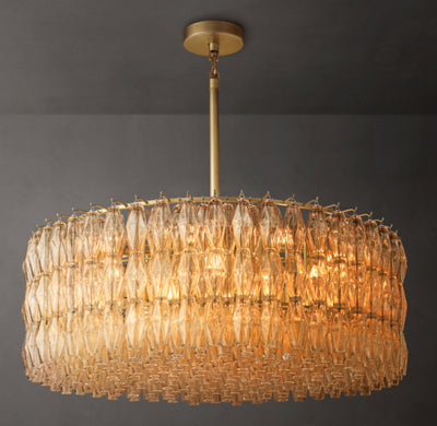 Artisan Chiara Clear Glass Round Chandelier – 47"