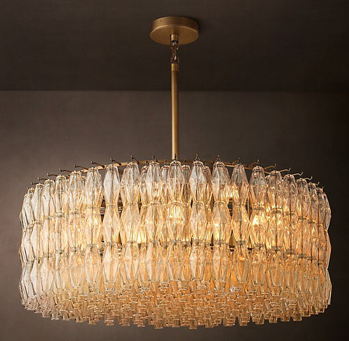 Chiara Clear Glass Round Chandelier