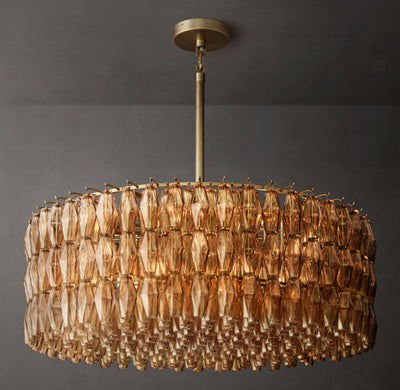 Artisan Chiara Smoke Glass Round Chandelier – 47"