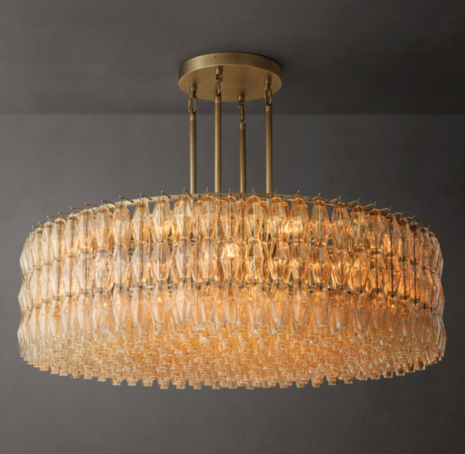 Artisan Chiara Clear Glass Round Chandelier