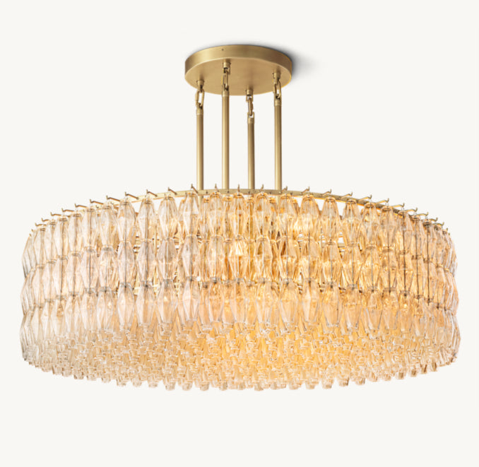 Artisan Chiara Clear Glass Round Chandelier – 62"